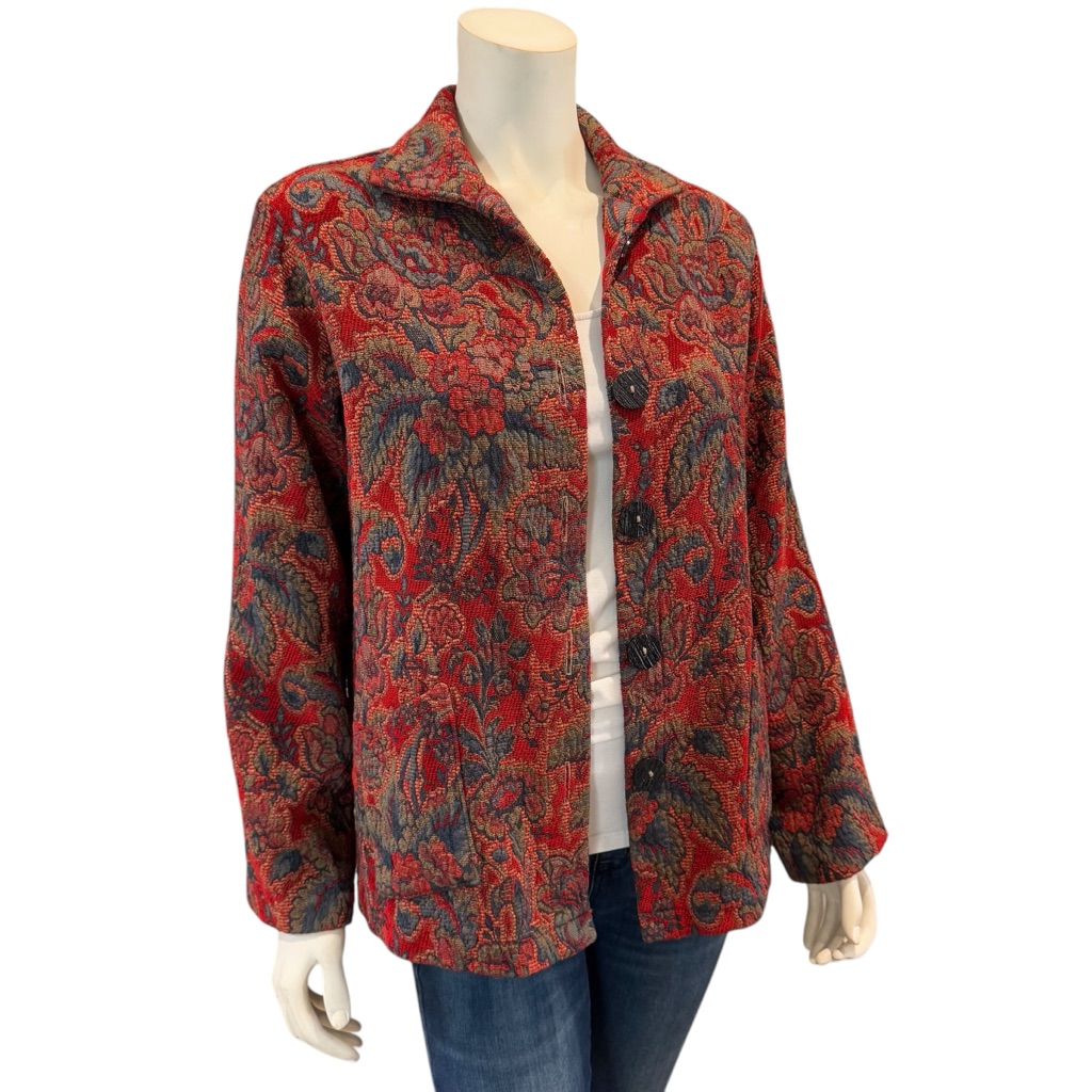 Vintage Floral Tapestry Jacket